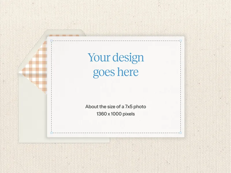 Upload Your Own Design (Lovely Linen) Invitation premium template design