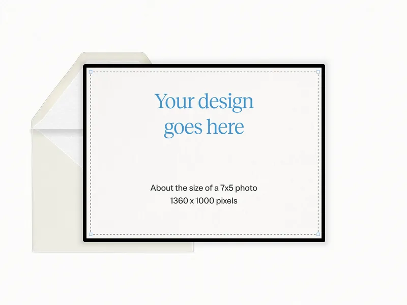 Upload Your Own Design (Landscape) Invitation premium template design