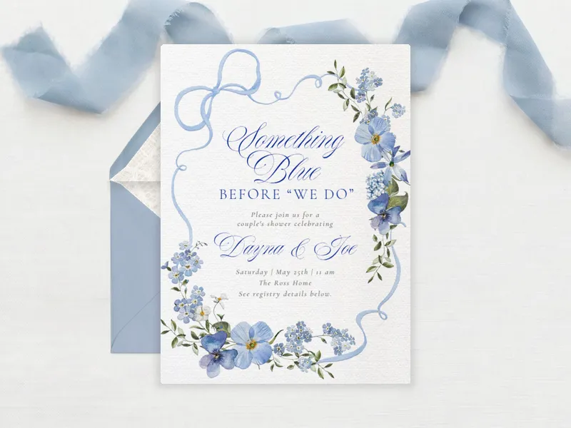 Something Blue - couples_shower - Invitation