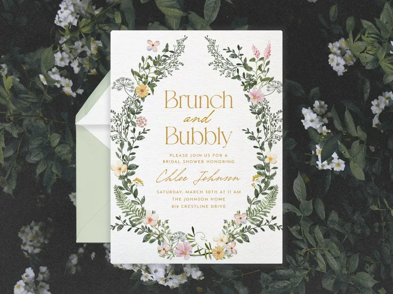 Floral Elegance - bridal_shower - Invitation
