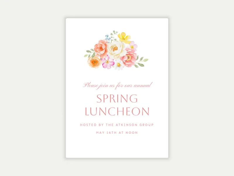 Brilliant Bouquet - professional_events - Invitation