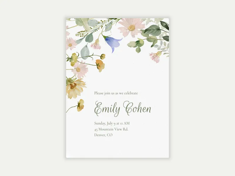 Profusion of Petals - bridal_shower - Invitation