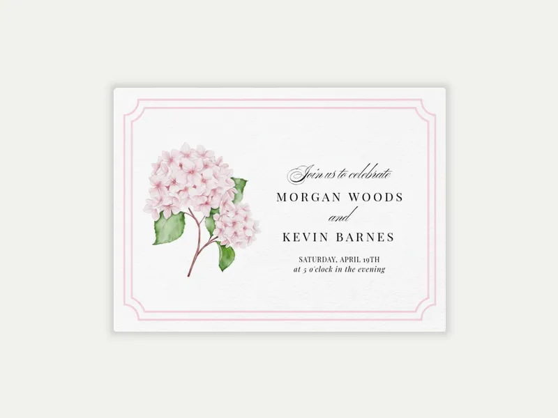 Delicate Blooms Invitation free template design