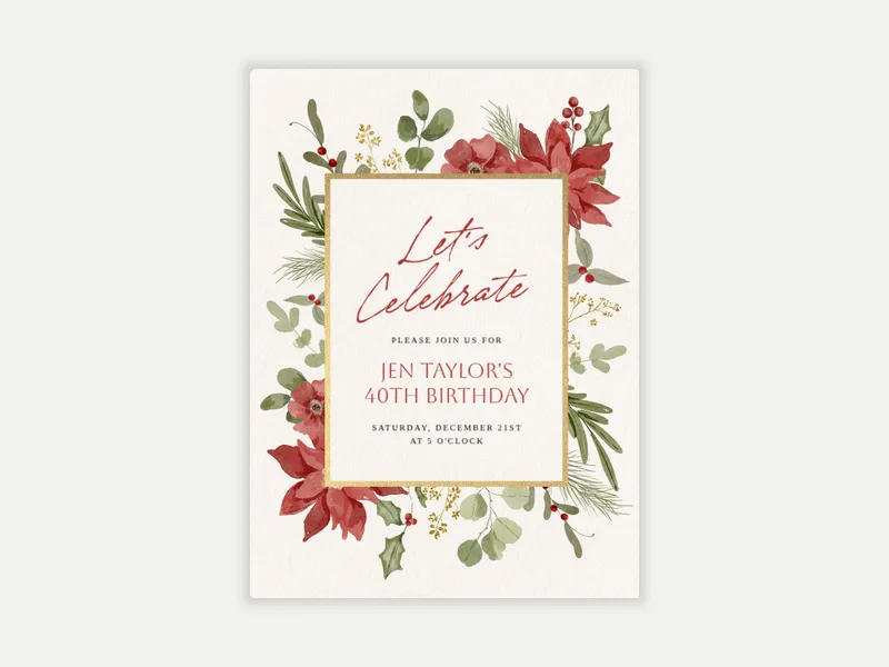Winter Blooms - halloween - Invitation