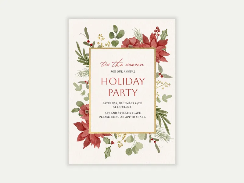 Winter Blooms - business_gatherings - Invitation