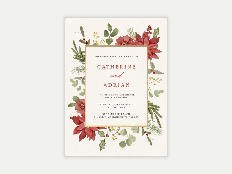 Winter Blooms - featured - Invitation