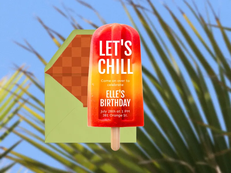 Totally Poppin’ Invitation premium template design