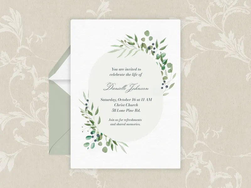 Precious Watercolor Floral Invitation premium template design