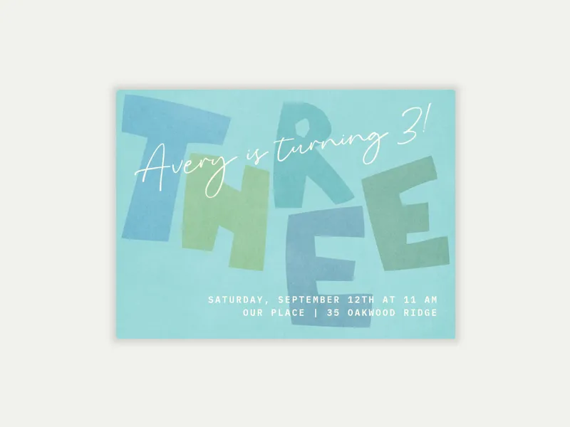 Color Block Type - social_events - Invitation