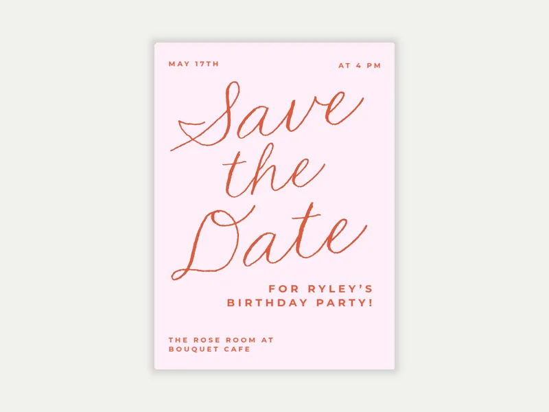 Script Cascade - Save the Date - birthday_foradults - Invitation