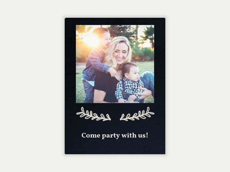 Styled Stone (Photo) Invitation free template design