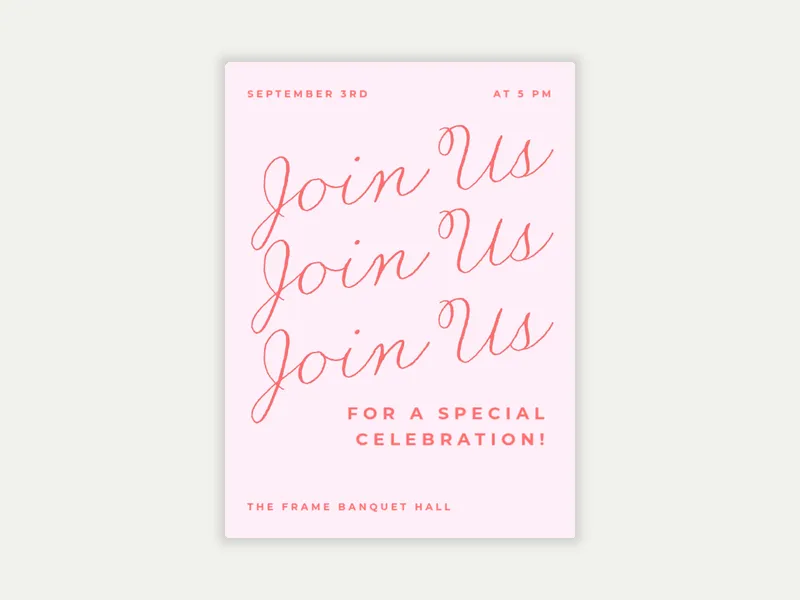 Script Cascade - birthday_foradults - Invitation