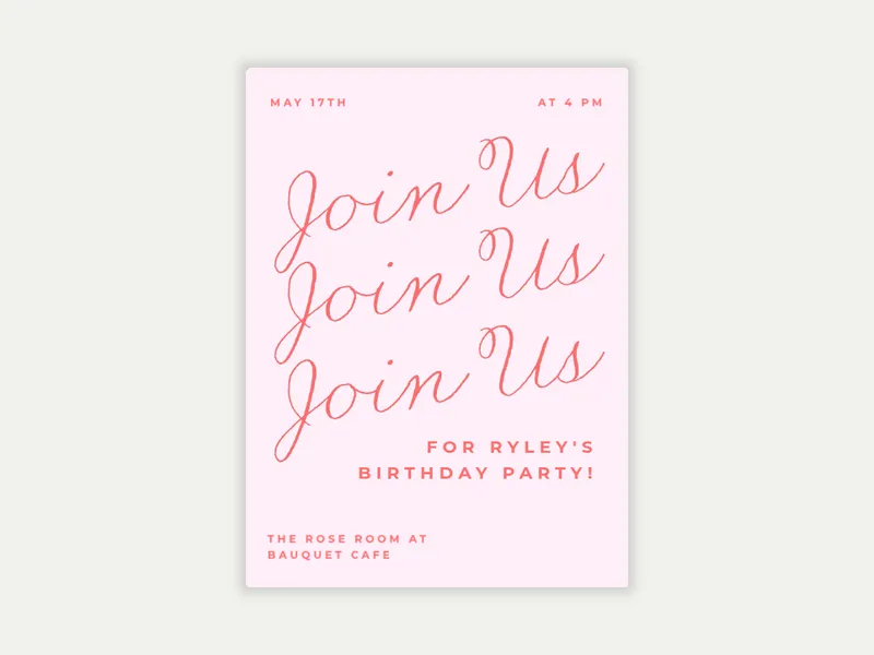 Script Cascade - birthday_foradults - Invitation