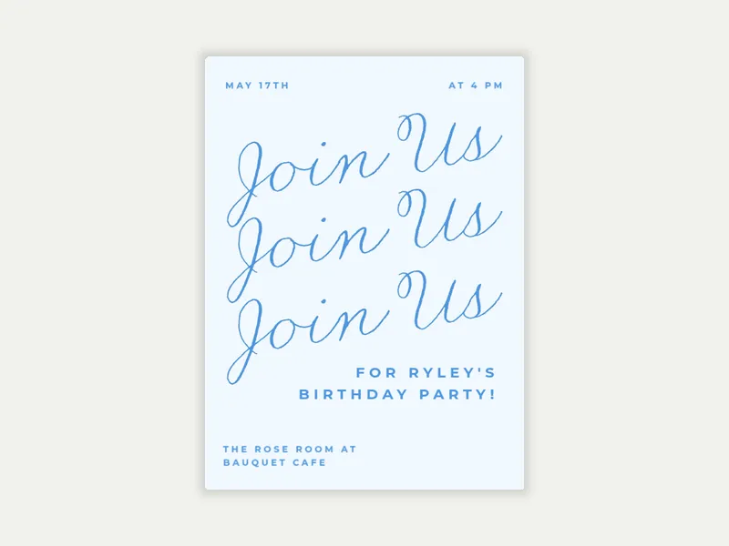 Script Cascade - birthday_forkids - Invitation