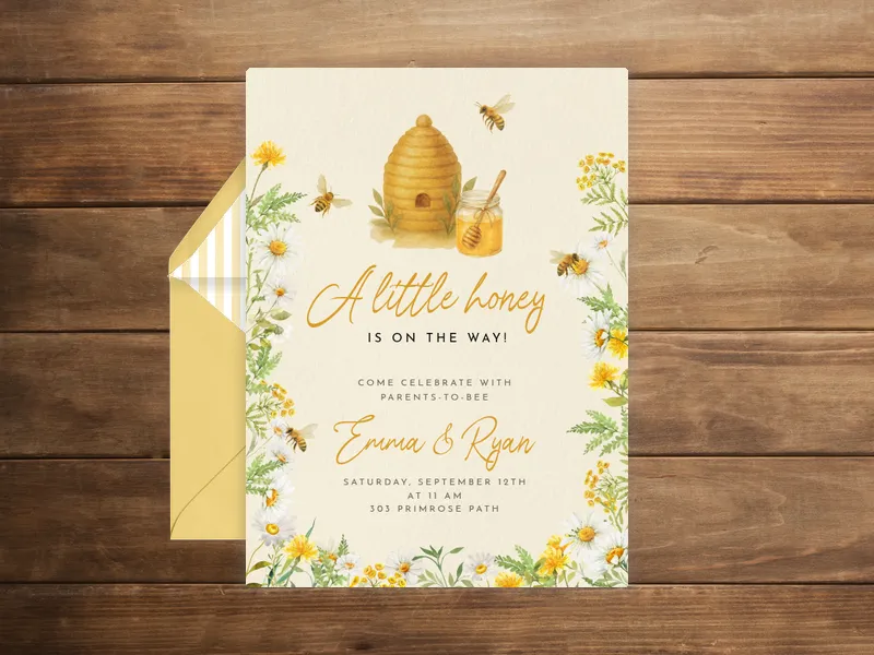 Buzzy Bee - couples_baby_shower - Invitation