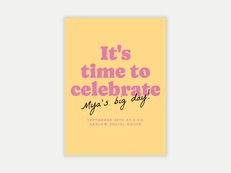 Shout It Loud - birthday_forkids - Invitation