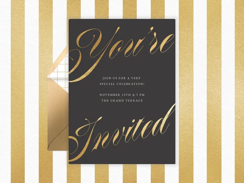 Classic Calligraphy - professional_events - Invitation