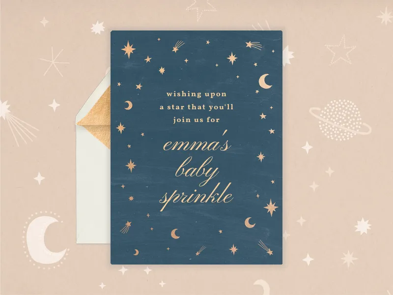 Written in the Stars Invitation premium template design