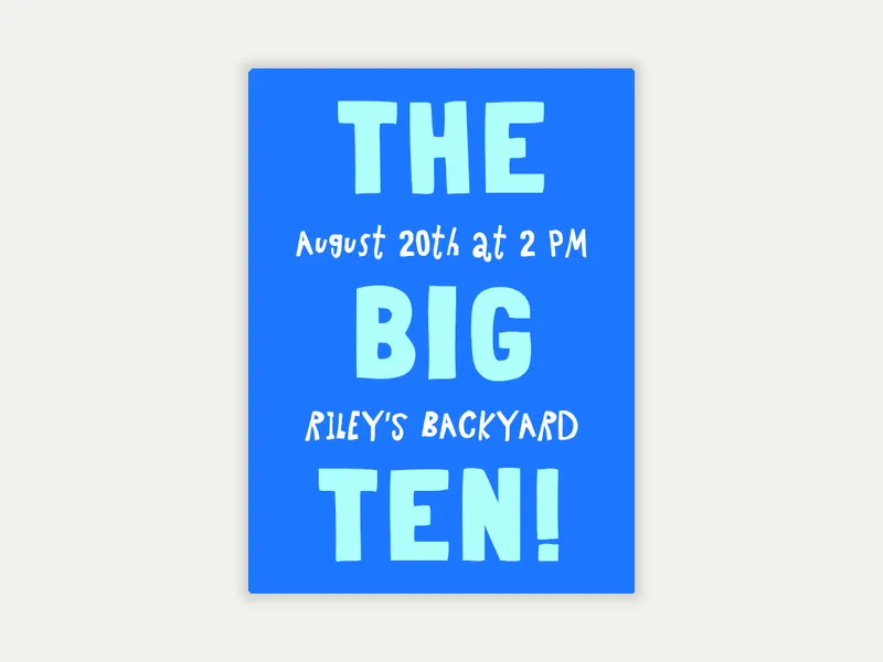 Big Phrase - design_your_own - Invitation