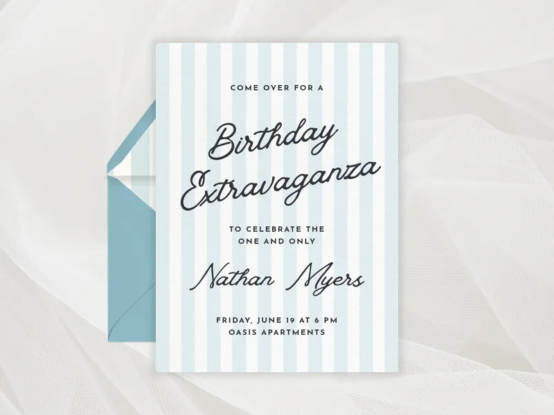 Line Time - 21st_birthday - Invitation