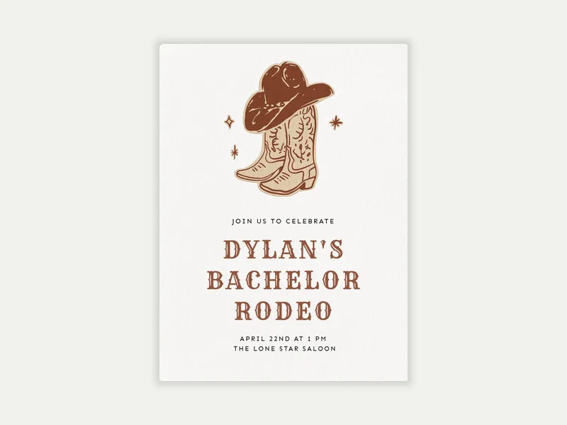 Howdy Partner Invitation free template design