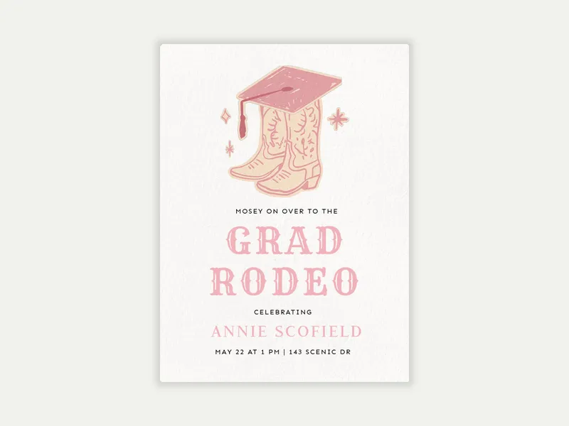 Howdy Partner Invitation free template design