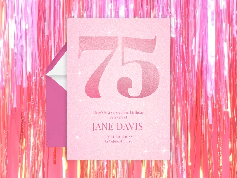 Sparkle & Shimmer Invitation premium template design
