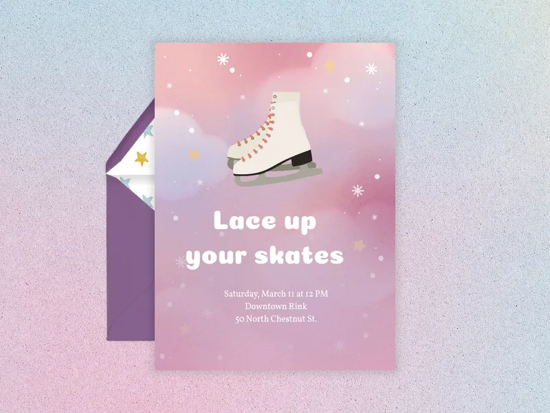 What an Ice Idea Invitation premium template design