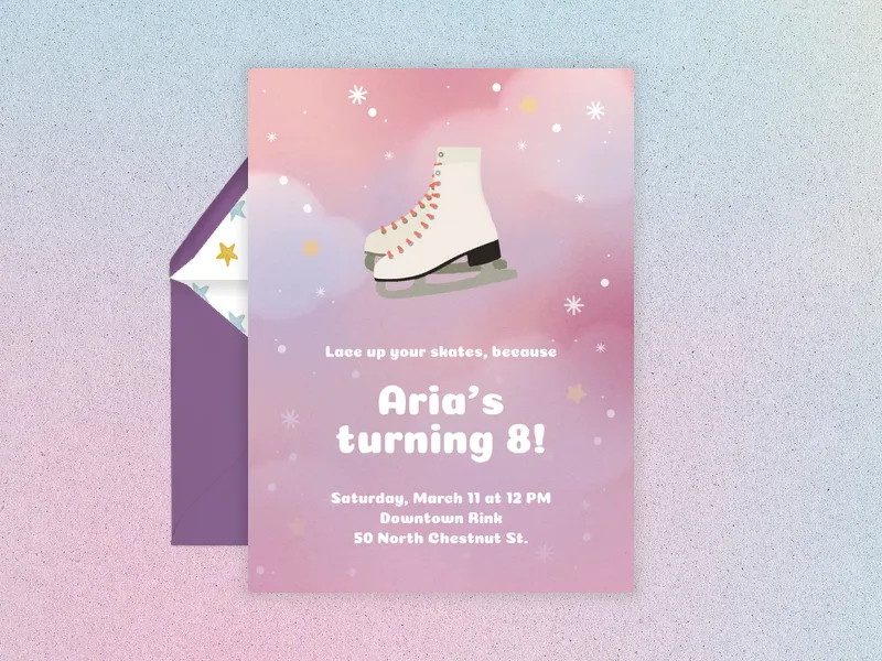 What an Ice Idea Invitation premium template design