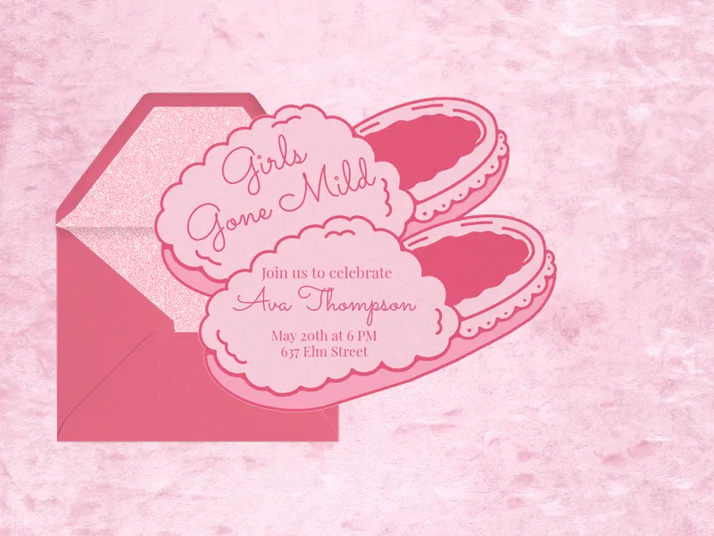 Sweet Slippers - girls_night - Invitation