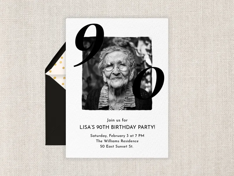 Something to Celebrate (Photo) - 90th_birthday - Invitation