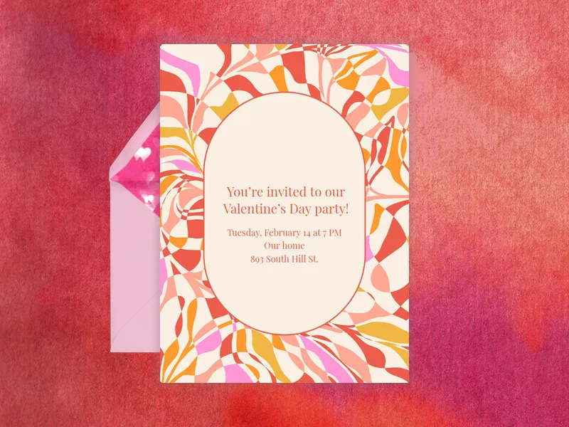 Get Groovy Invitation premium template design
