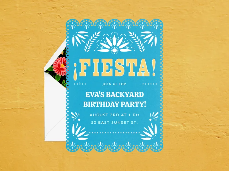 Vibrant Fiesta Invitation premium template design