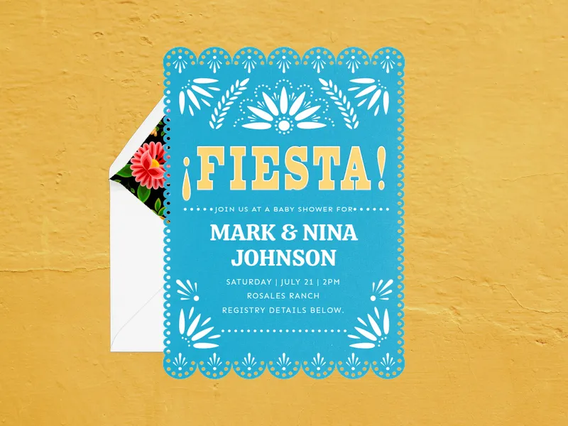 Vibrant Fiesta Invitation premium template design