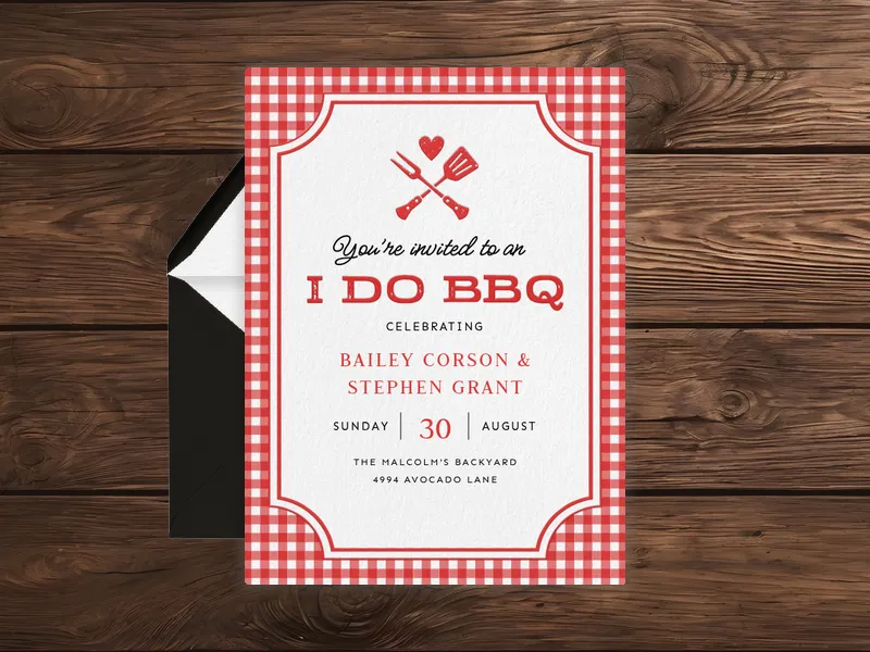Burgers, Baby! Invitation premium template design
