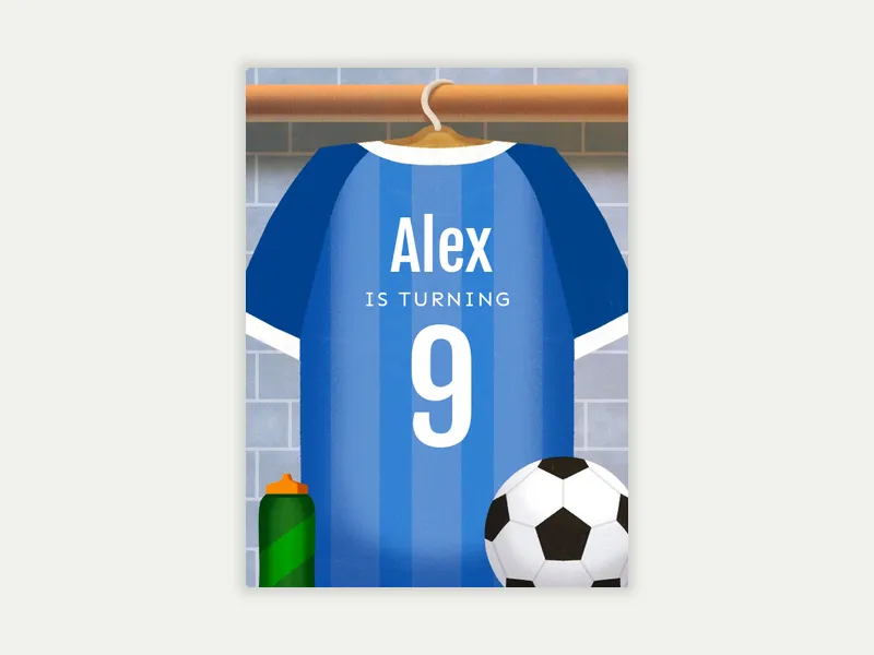Birthday Jersey - kids_and_teens - Invitation