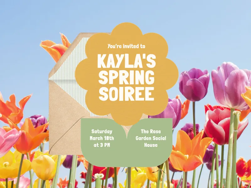 Fresh Flower - baby_shower - Invitation