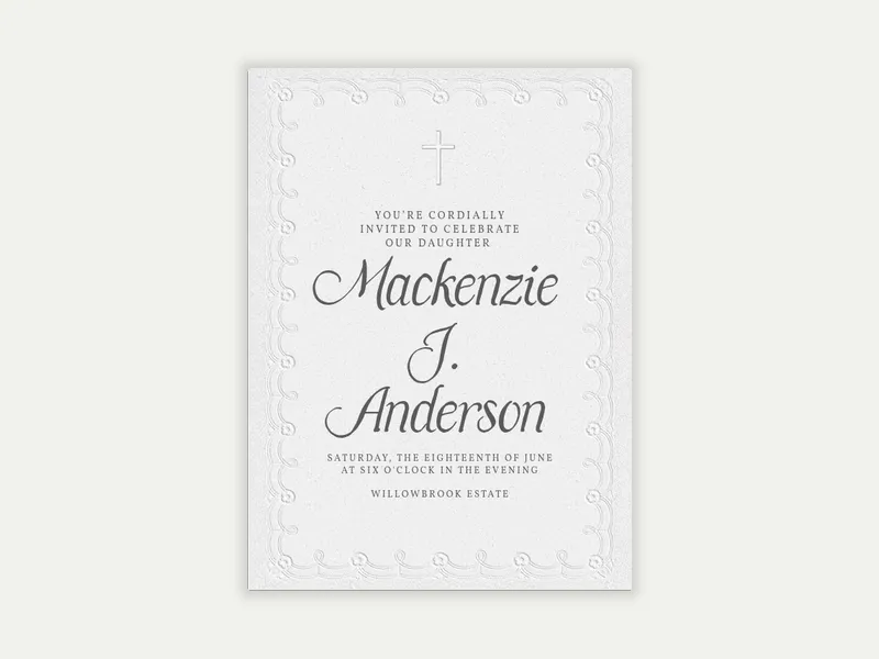 Soft Texture Invitation free template design