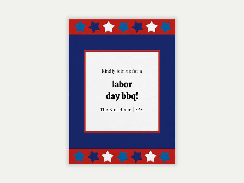 Stars and Stripes Invitation free template design