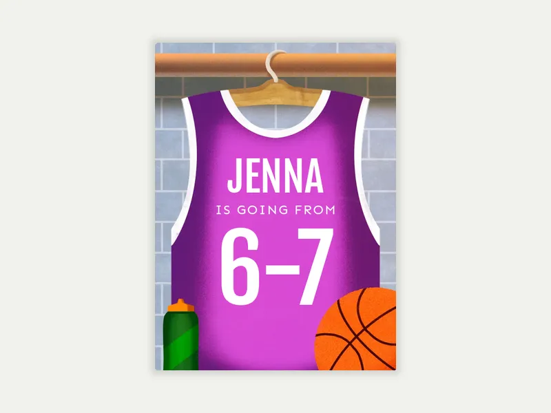 Basketball Jersey - sip_and_see - Invitation
