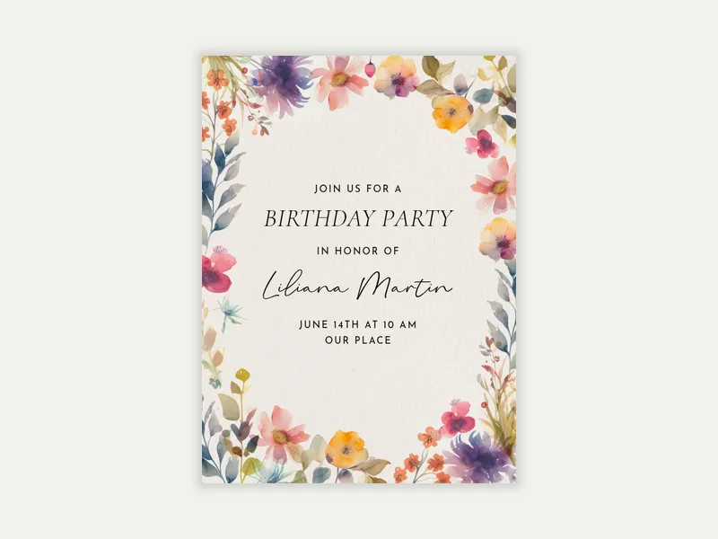 Baby Blossoms - sweet_sixteen - Invitation