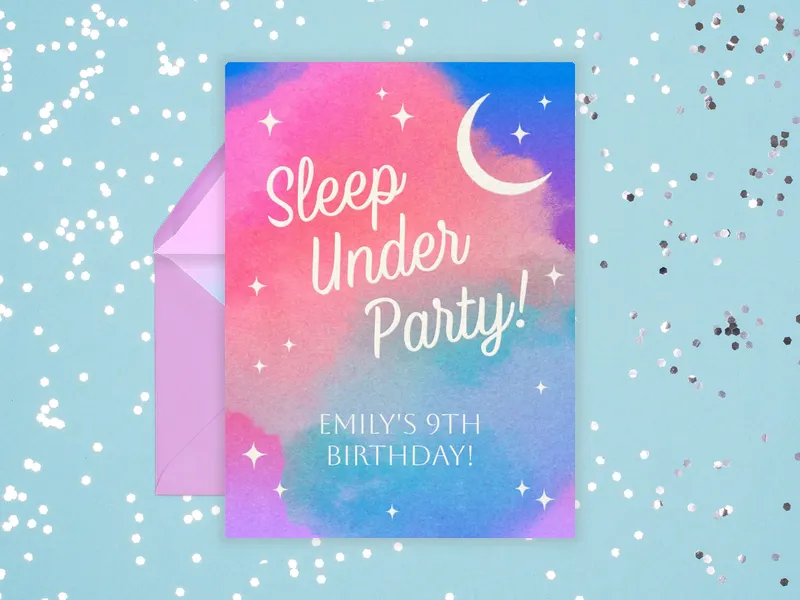 Dreamy Sky Invitation premium template design