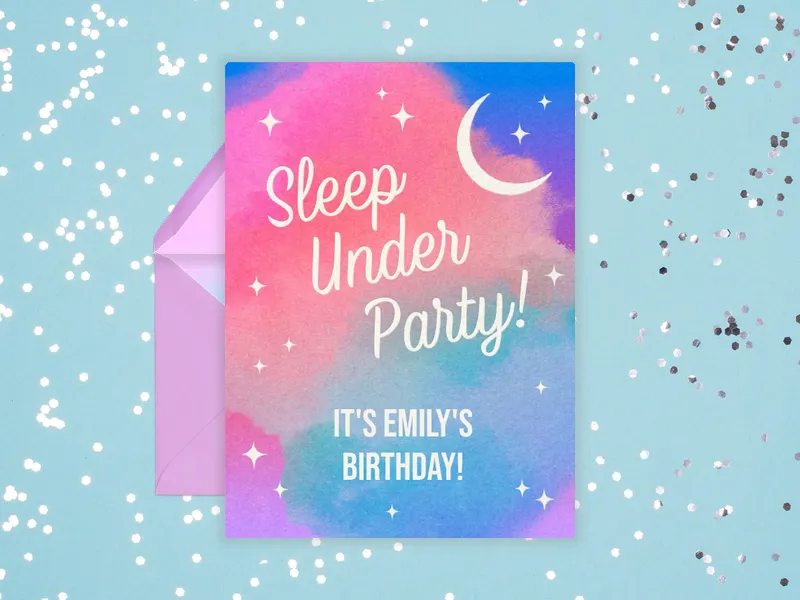 Dreamy Sky Invitation premium template design