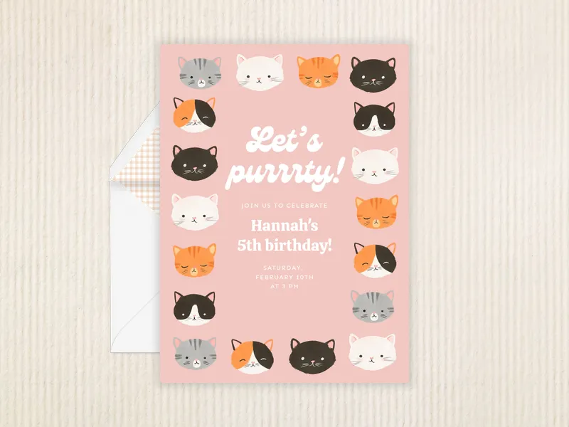 Cutie Kittens - featured - Invitation