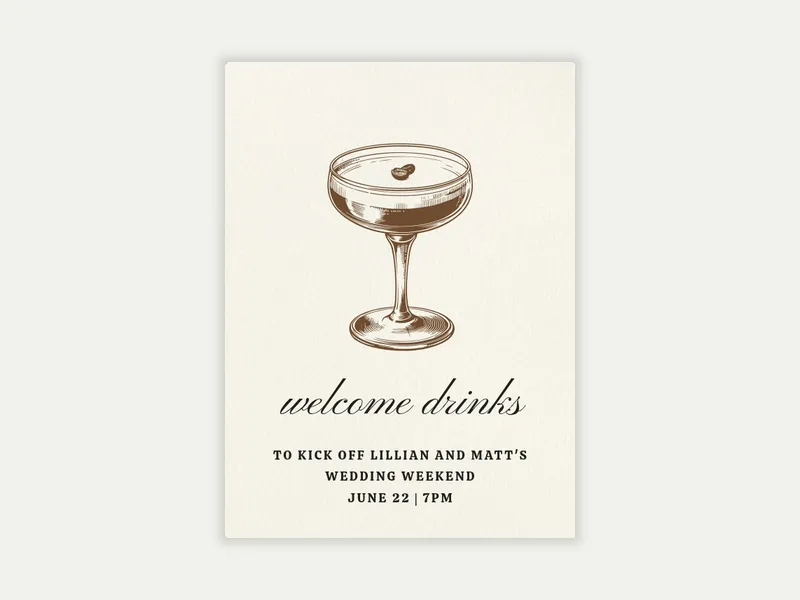Espresso Tini - welcome_party - Invitation