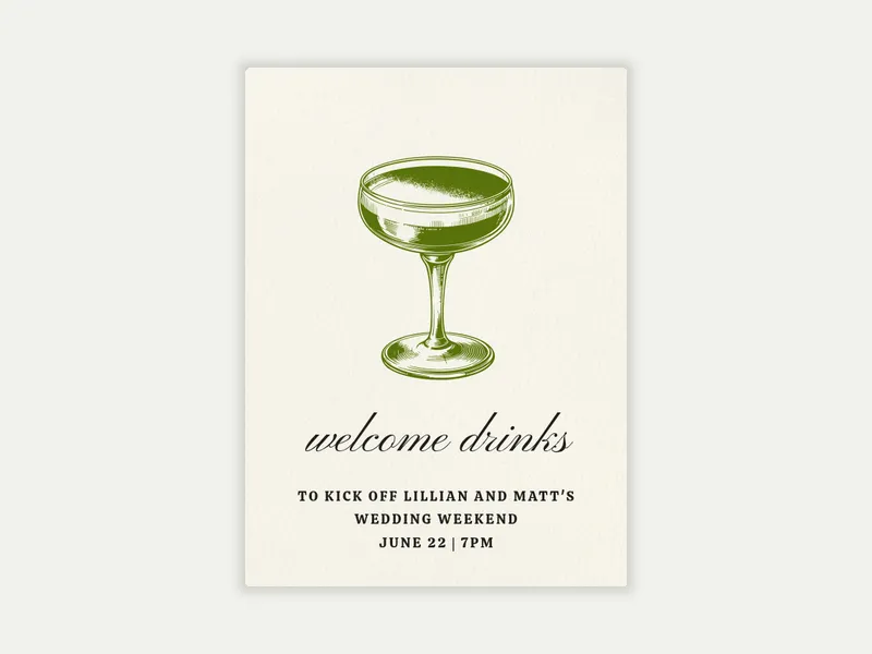 Matcha Tini - welcome_party - Invitation