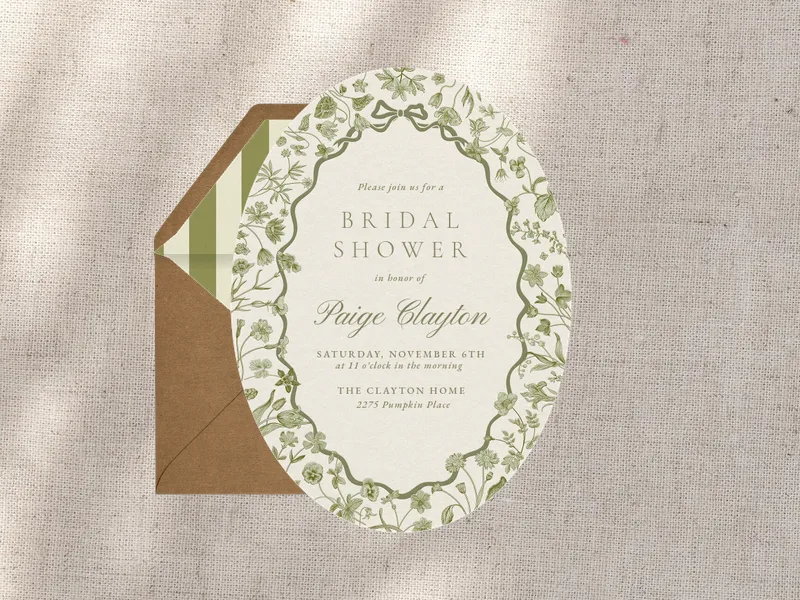 Maple Darlings Invitation premium template design