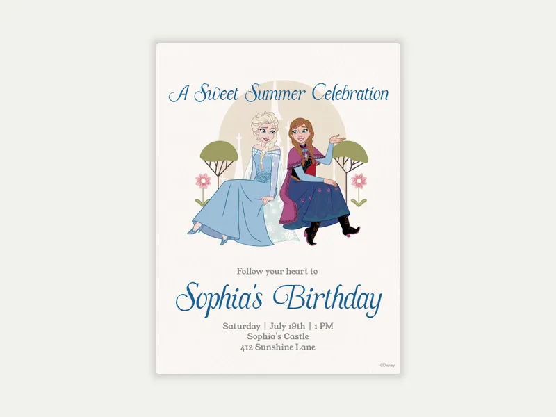 Disney’s Frozen: Sweet Sisters - disney - Invitation