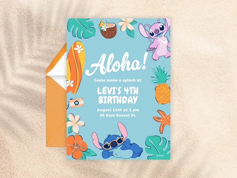 Disney’s Lilo Stitch: Tropical Splash - disney - Invitation