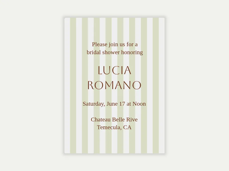 Al Fresco Invitation free template design